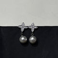 S925 Zircon Star Drop Earrings