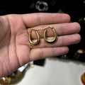 Plain Golden Earrings