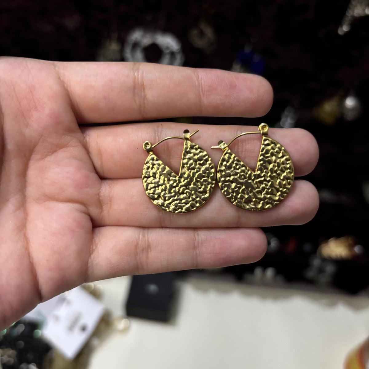 Textured Pie Hoops